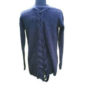 Dark Grey Cardigan Sweater Planet Gold NWOT XS